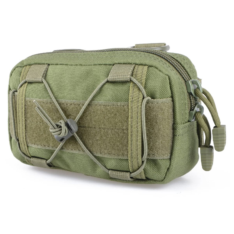 Triwonder Tactical Admin Molle Pouch Military Molle Pouches Horizontal Belt Pouch Edc Utility Pouch (Green) 5051224884766