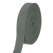 sourcing map Cotton Webbing 1 Inch 11 Yard Polyester Cotton Weave Webbing Strap Twill Tape Ribbon for Arts and Crafts Webbing Tote Bag Handles Cloth