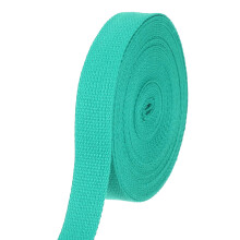 sourcing map Cotton Webbing 1 Inch 11 Yard Polyester Cotton Weave Webbing Strap Twill Tape Ribbon for Arts and Crafts Webbing Tote Bag Handles Cloth