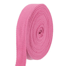 sourcing map Cotton Webbing 1 Inch 11 Yard Polyester Cotton Weave Webbing Strap Twill Tape Ribbon for Arts and Crafts Webbing Tote Bag Handles Cloth