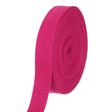 sourcing map Cotton Webbing 1 Inch 11 Yard Polyester Cotton Weave Webbing Strap Twill Tape Ribbon for Arts and Crafts Webbing Tote Bag Handles Cloth
