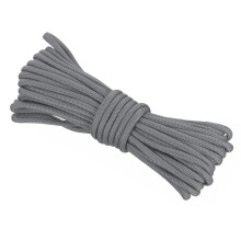 Rebower 550 Paracord Rope 8m, 4mm Thin Paracord Nylon Cord 7-Strand Core [for Tent Camping Outdoor Gear] - Grey