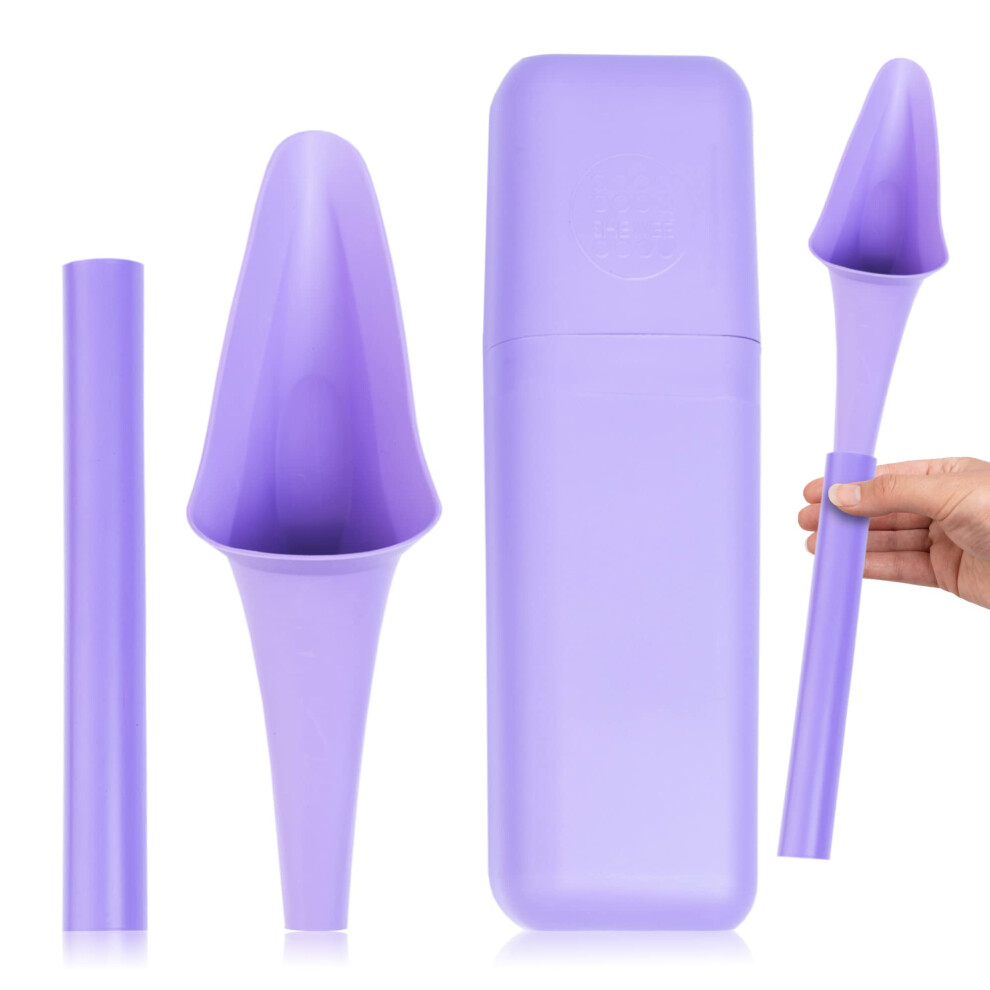 Shewee Flexi + Case - Reusable Pee Funnel ? A Flexible, Larger Version Of The Original Female Urination Device Since 1999! Quickly, Easily &