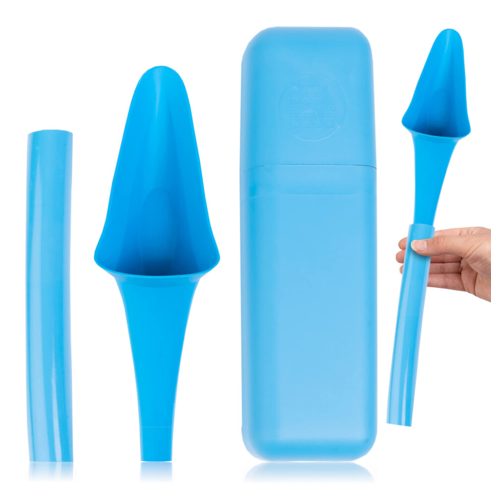 Shewee Flexi + Case - Reusable Pee Funnel ? A Flexible, Larger Version Of The Original Female Urination Device Since 1999! Quickly, Easily &