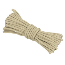 Rebower 550 Paracord Rope 8m, 4mm Thin Paracord Nylon Cord 7-Strand Core [for Tent Camping Outdoor Gear] - Khaki