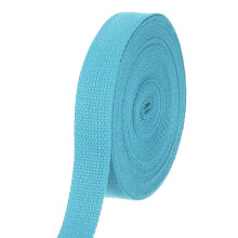 sourcing map Cotton Webbing 1 Inch 11 Yard Polyester Cotton Weave Webbing Strap Twill Tape Ribbon for Arts and Crafts Webbing Tote Bag Handles Cloth