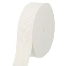 sourcing map Cotton Webbing 1.5 Inch 11 Yard Polyester Cotton Weave Webbing Strap Twill Tape Ribbon for Arts and Crafts Webbing Tote Bag Handles Cloth