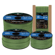 Kamu Synber 2mm Paracord 30M 100% Nylon Rope 1 Strand Type I Parachute Cord for Crafting, Outdoor, DIY, Camping | Support 45kg | Forest Green