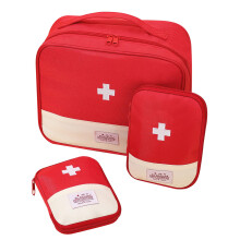 Invalidism 3 Pcs First Aid Bag Empty,First Aid Kit Bags Portable Empty Medicine Bags 3 Size Waterproof Oxford Fabric Material Storage Bag for Camping