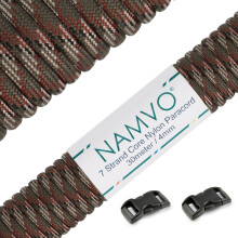 Namvo Paracord 4mm,100ft (31m), Paracord 550 7 Core Strand, Tear-resistant, 100% Nylon Cord, Versatile Type III Mil-Spec Paracord, Holds up to 250kg,