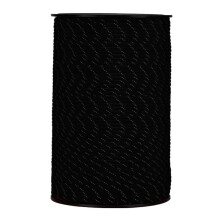 HERCULES 550 Paracord 4mm Type III 7 Strands Parachute Cord, 50' Reflective Black Utility Rope for Crafting, DIY, Camping, Survival, Outdoor