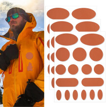 Skystuff 51 Pieces Down Jacket Patches Nylon Repair Tape, Tent Repair Kits, Self-Adhesive Repair Patch for Jacket Tent Outerwear Repair, Fix Holes in