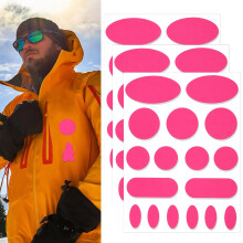 Skystuff 51 Pieces Down Jacket Patches Nylon Repair Tape, Tent Repair Kits, Self-Adhesive Repair Patch for Jacket Tent Outerwear Repair, Fix Holes in