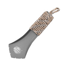 Tioneer Ultralight Backpacking Trowel TA2 Titanium Hand Camping Shovel Garden Trowel Small Potty Multitool with Anti-slip hand rope for Outdoor Hiking