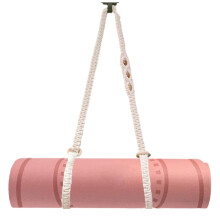 kiido Macrame Yoga Mat Carrying Strap [MAT NOT Included], Hand Woven Multi-Purpose Strap/Carrier for Your Yoga Mat, Exercise Mat, Ivory