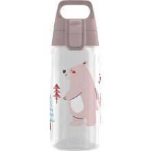 Sigg - Sports Water Bottle For Kids - Viva One Bear Family - Suitable For Carbonated Drinks - Leakproof - Dishwasher Safe - BPA Free - School & Bike -