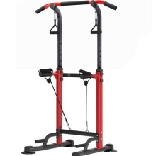 Leiblsufo Pull Up & Dip Station Dip Stand Power Tower, Adjustable Height Home Strength Training Fitness Workout Station, Suitable for Teenagers,