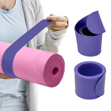 Risipu Yoga Mat Strap Slap Band, One Snap Keep Exercise Mat Tightly Rolled and Secure, Suitable for Workout Pilates Mat Storage(50 cm L x 5 cm W)