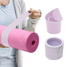 Risipu Yoga Mat Strap Slap Band, One Snap Keep Exercise Mat Tightly Rolled and Secure, Suitable for Workout Pilates Mat Storage(50 cm L x 5 cm W)