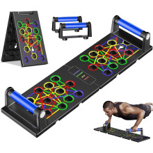 24 in1 Foldable Push Up Board, Home Workout Equipment, Burn Fat Strength Training Equipment Pushup Stands Exercise Board Muscle Board,Home Exercises