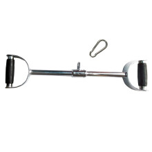 Lat Bar Cable Machine Attachment Curl Pulldown Bar Barbell Revolving Bar, Multi-Exerciser Cable Attachment Bar, Solid Steel Tricep Press Down Bar with