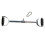 Lat Bar Cable Machine Attachment Curl Pulldown Bar Barbell Revolving Bar, Multi-Exerciser Cable Attachment Bar, Solid Steel Tricep Press Down Bar with 1