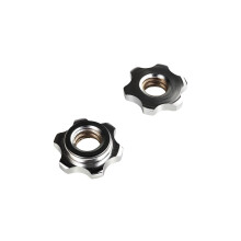 Sporzilla? Spinlok Star Collars for Dumbbells and Barbells Spinlock Collars for Barbell Bars 25 mm Dumbbell Nuts Spring Clip Spring Collars (Pack of