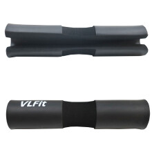 VLFit Barbell Squat Pad Including 2 Hook & Loop Safety Straps - Neck & Shoulder Protective Pad - Great for Squats, Lunges, Hip Thrusts, Weightlifting