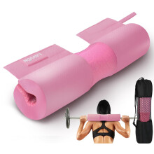 Barbell Squat Pad Nylon Padding AntiSlip- Thick Foam Barbell Pad for Squats Cushion, Lunges&Bar Padding for Hip Thrusts - Standard Weight Bar Pad -