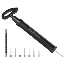 Sports Ball Pump, Cloudgree 10 inches Air Pump Inflator Kit with Needle, Nozzle and Extension Hose for Soccer Football Volleyball Water Polo Rugby