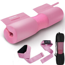 Barbell Squat Pad Set- Nylon Padding AntiSlip- Thick Foam Barbell Pad for Squats Cushion,Lunges&Bar Padding for Hip Thrusts -Standard Olympic Weight
