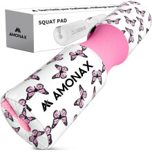 Amonax Barbell Squat Pad, Extra Thick Foam Padding for Neck & Shoulder Support, Heavy Duty Gym Fitness Workout Cover for Women Hip Thrusts, Weight