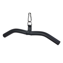 Lat Pull down Bar Attachment, Biceps Triceps Bar 48 cm Black, Gym Cable Machine Accessories, Home Bodybuilding Muscle Building Strength Training