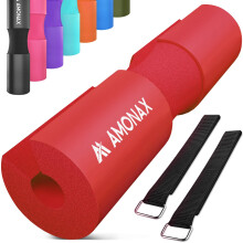 AMONAX Barbell Squat Pad, Extra Thick Foam Padding for Neck & Shoulder Support, Strength Training Equipment Attachments Gym Fitness Workout Cover for
