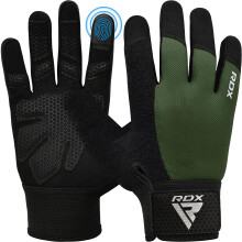 RDX Weight Lifting Gloves Gym Workout, Full Finger Touch Screen, Breathable Anti Slip Padded Palm Protection, Fitness Strength Training Powerlifting