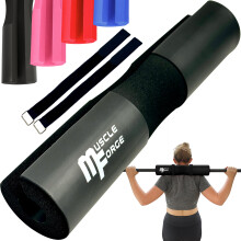 MuscleForge Barbell Pad Hip Thrust - Gym Barbell Pad Barbell Pad Hip Thrust Pad Barbell Squat Pad Barbell Cushion Pad 2 Straps EVA Foam - Extra Thick