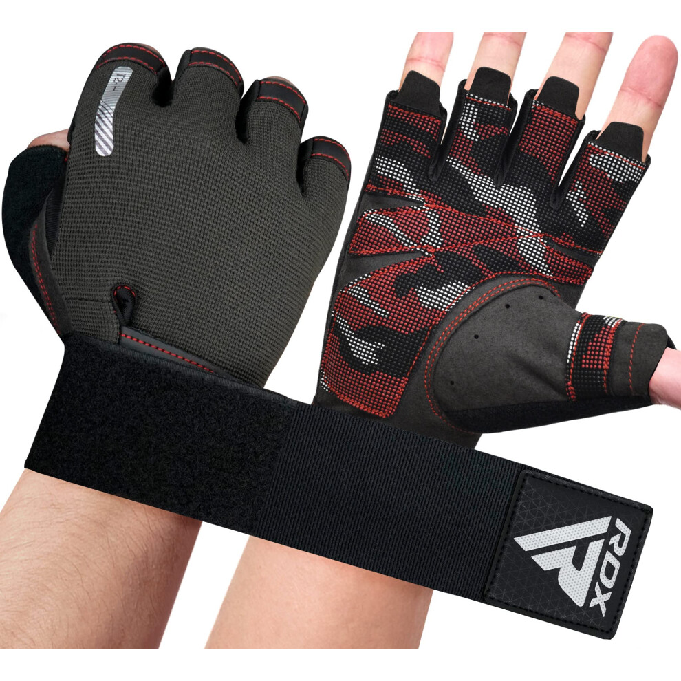 Photos - Other Trainers RDX Weight Lifting Gloves, Additional Stretchable Long Wrist Support Full Palm Grip, Adult & Kids Men Women Fitness HIIT Wor 