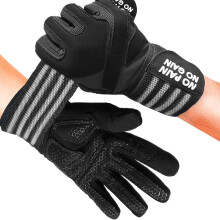 AXKAL Weight Lifting Gym Workout Gloves Full Finger with Wrist Wrap Support for Men & Women, Full Palm Protection, for Weightlifting, Training,