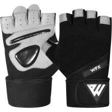 WFX Gym Gloves - Training Weight Lifting Gloves for Men & Women with Wrist Support, Padded Palm Protection, Extra Grip, Breathable (X-Large, Long