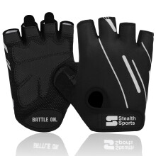 Stealth Sports Weight Lifting Gloves Half Finger Workout Gloves Men Women Anti-Slip Padded Palm Gym Gloves Exercise Gloves Cycling Fitness