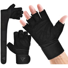 RDX Weight Lifting Gloves with Wrist Support, 50 CM Long Straps Anti Slip Padded Palm Protection Breathable Gym Grip for Fitness Training Workout