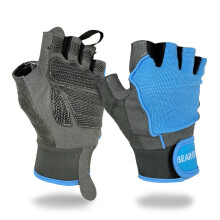 BEAR GRIP ? Premium Lightweight & Breathable Workout Gloves for Fitness, Weightlifting, and Gym (Blue, XS)