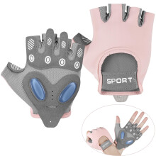Fentar Women's Gym Gloves, Weight Lifting Gloves with 3D Silicone Palm Pad, Non-slip Workout Gloves, Breathable, Pink, Size S
