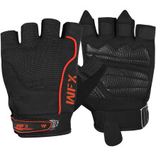 WFX Weight Lifting Gloves Fitness Wrist Wrap Support Workout Anti Slip Padded Palm Protection Gym Gloves Training Equipment Half Finger Weight Glove's