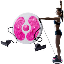 Waist Twist Disc, Lovely Waist Sculptor Machine Twister, Waist Slimming Balance Rotating Disc Multi-functional Twist Board Exercise with Massage Foot