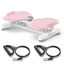 MERACH Waist Twister Board, Ab Twister Board for Women With 2 Resistance Ropes for Slim Waist and Core Ab Exercise, Max 136KG, Noiseless Home Gym