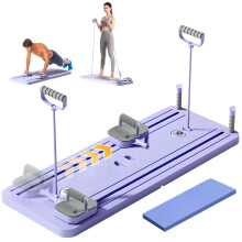 Rantizon Ab Roller Board - Pilates Board Full-Body Workout Trainer with Automatic Rebound - Ideal for Core Strength and Abdominal Training Purple