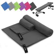 Microfibre towel 2 Pack |160x80cm+80x40cm| Ultra Lightweight Travel Towel, Quick Dry Microfiber Towel for Sports Gym Camping Beach Swimming