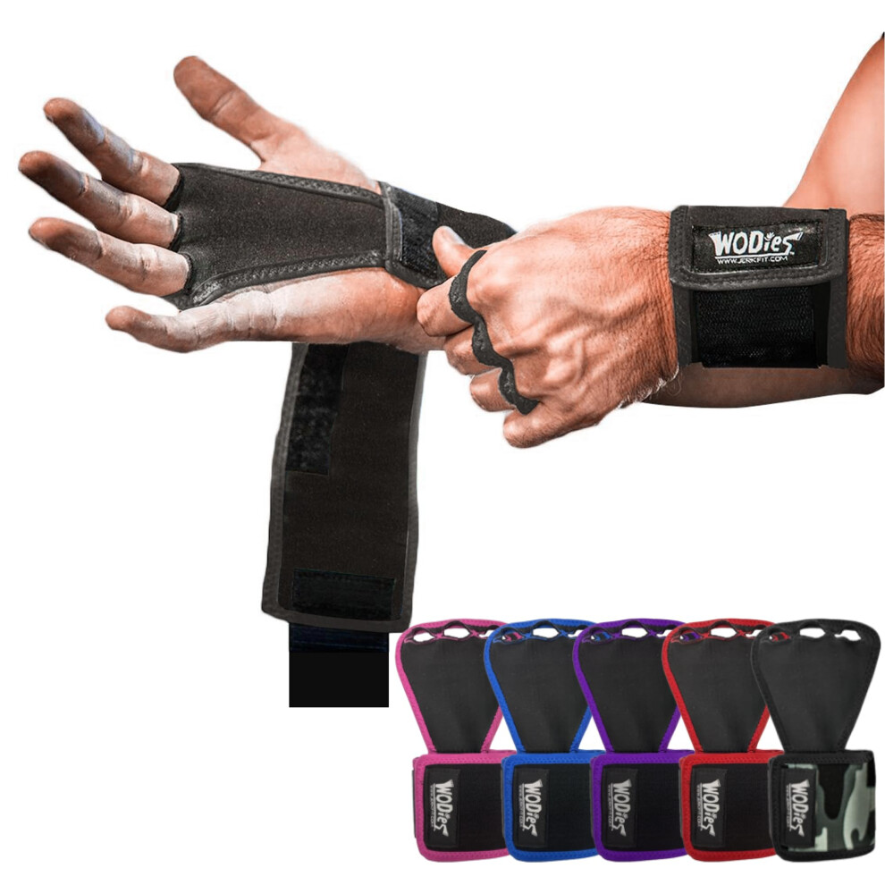 Photos - Other Trainers JerkFit Wodies Wrist Wraps 2n1 Full Palm Protection Handgrips Combined With Wrist Support, Workout Gloves For Weightlifting,