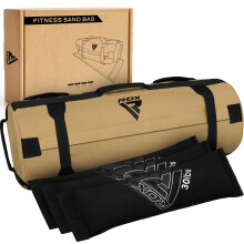 RDX Sandbag for Fitness Weights Training, Unfilled Power Bags with Handles, 2-90 KG Adjustable Weighted Slam Bag for Strength Powerlifting Running